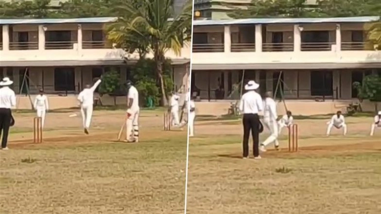 Vinod Kambli’s Brother Virendra Kambli Aka Viru Spotted Playing Cricket, Viral Video Shows Him Bowling With Impressive Action