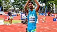 Vishal TK Breaks National Record! Indian Sprinter Clocks 45.12s in Men's 400 M Event at National Interstate Athletics Championships 2025