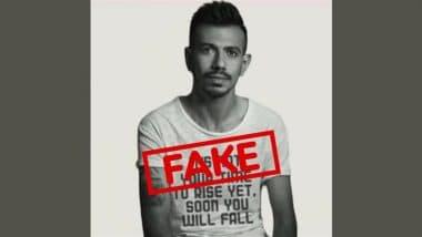 Fact Check: Did Yuzvendra Chahal Really Wear 'It's Not Time to Rise Yet...' T-Shirt to Answer Dhanashree Verma's Instagram Story? Here's the Truth