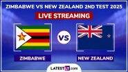 Zimbabwe vs New Zealand Free Live Streaming Online, 2nd Test 2025: How To Watch ZIM vs NZ Cricket Match Live Telecast on TV?