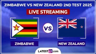 Zimbabwe vs New Zealand Free Live Streaming Online, 2nd Test 2025: How To Watch ZIM vs NZ Cricket Match Live Telecast on TV?
