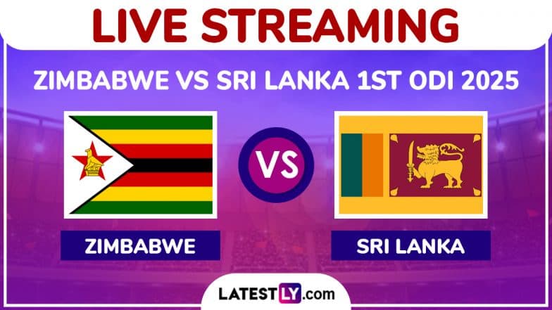 Zimbabwe vs Sri Lanka Live Streaming Online, 1st ODI 2025: How To Watch ZIM vs SL Cricket Match Free Live Telecast on TV?
