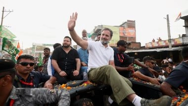 Rahul Gandhi Begins 3rd Day of His ‘Voter Adhikar Yatra’ From Gaya Against SIR of Electoral Rolls in Bihar (Watch Video)