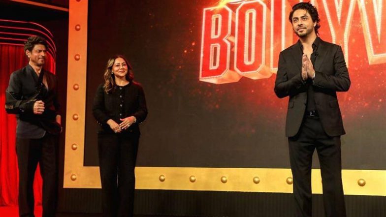 ‘The Ba***ds Of Bollywood’ Trailer Launch: Shah Rukh Khan, Aryan Khan and Gauri Khan Dazzle in Black at Grand Event (Watch Video)