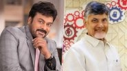 Chiranjeevi 70th Birthday: Andhra Pradesh CM Chandrababu Naidu Wishes Megastar, Praises His Cinema and Philanthropy (View Post)
