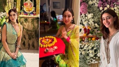 Ganesh Chaturthi 2025: Ananya Panday, Sara Ali Khan, Bhumi Pednekar Share Festive Glimpses With Fans (View Pics)