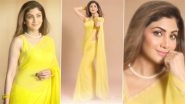 Shilpa Shetty Recreates Sridevi&rsquo;s Chandni Magic in Yellow Saree, Calls It &lsquo;My Ode to My Forever OG Sriji&rsquo; (Watch Video)