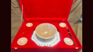 PM Narendra Modi Gifts Japan PM Shigeru Ishiba Precious Ramen Bowls With Silver Chopsticks (See Pic)