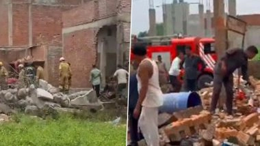 Lucknow Factory Blast: 2 Dead, 5 Injured in Explosion at Fire Cracker Factory in Uttar Pradesh (Watch Videos)