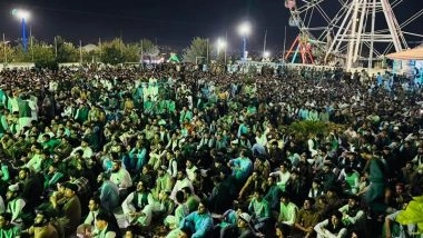 Sea of Cricket Fans Gather in Kabul To Watch Pakistan vs Afghanistan UAE Tri-Series 2025 Match on Big Screen (See Pics and Video)
