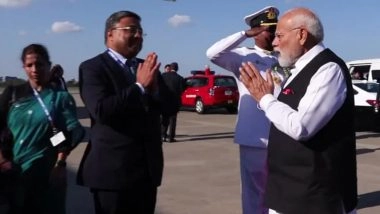 PM Narendra Modi Emplanes for China After Successful Japan Visit, Will Attend Summit in Tianjin (See Pic and Video)