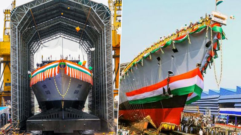 INS Udaygiri, INS Himgiri Advanced Frigates Commissioned: Indian Navy Commissions 2 ‘Homegrown’ Warships, Rajnath Singh Terms It Decisive Step Towards Self-Reliance
