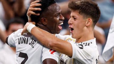 Real Madrid 2-1 Mallorca, La Liga 2025–26: Arda Guler, Vinicius Junior Score As Los Blancos Win Third Straight League Match To Take Lead in Standings (Watch Goal Video Highlights)