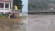 Jammu and Kashmir Rains: Torrential Rains Ravage Doda as 3 Died and Several Homes Were Washed Away; Chenab Bridge at Risk (Watch Videos)