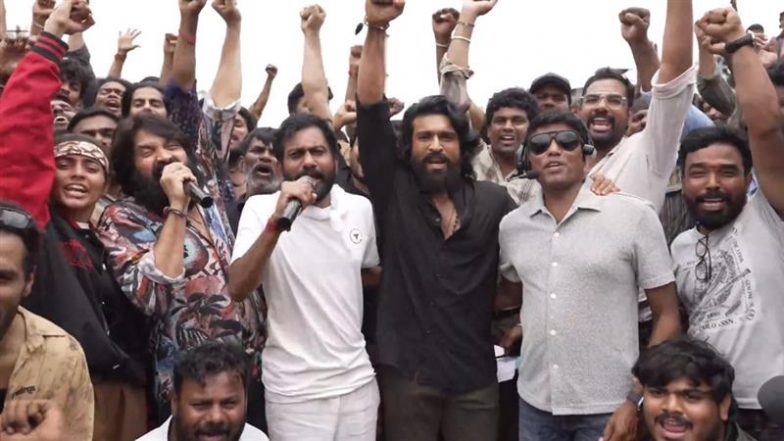 ‘Peddi’: Ram Charan Shoots Grand Song With 1000 Dancers in Mysore, Choreographed by Jani Master (Watch Video)