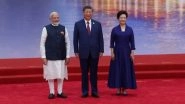 SCO Summit 2025: Chinese President Xi Jinping and His Wife Peng Liyuan Welcome PM Narendra Modi for Official Reception in Tianjin