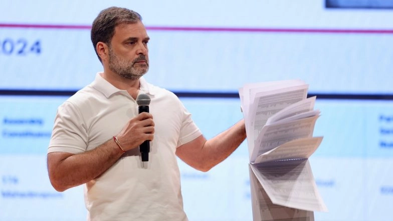 Rahul Gandhi's 'Vote Chori' Allegations: Karnataka CEO Sends Notice to Congress Leader, Asks Him To Provide Documents To Inquire Into His 'Vote Theft' Allegations