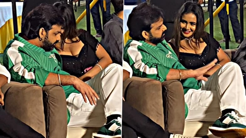 Trisha Kar Madhu Viral Video With Pawan Singh: Bhojpuri Starlet Gets Cosy With 'Pape Padi' Singer, Shares Clip on Instagram!