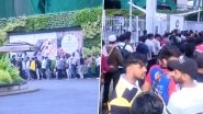 iPhone 17 Sale Begins: People Queue in Large Numbers Outside Apple Store in Mumbai&rsquo;s BKC (Watch Video)