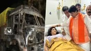 Indore Road Accident: 2 Killed, 13 Injured As Speeding Truck Plows Into Crowd, Incident Caught on Camera; State Minister Kailash Vijayavargiya Visits Injured in Hospital