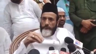 'I Love Muhammad' Poster Row: Bareilly Cleric Tauqeer Raza Arrested Over Campaign Which Led to Violent Protests in Uttar Pradesh, Sent to 14-Day Judicial Custody