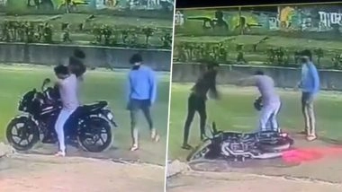 Pune: 2 Youths Atttack IT Professional With Billhook on Airport Road After Mistaking Him for Someone Else in Vimannagar, Disturbing CCTV Video Surfaces