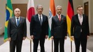 EAM S Jaishankar Joins G4 Foreign Ministers in New York, Reaffirms Call for UN Reforms (See Pic)