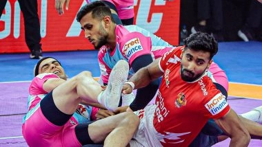 PKL 2025: Nitin Kumar Reflects on Home Leg After Crucial Golden Raid in Jaipur Pink Panthers’ Win Over Gujarat Giants, Says ‘Going to Our Home Ground With Confidence’