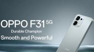 OPPO F31 5G Price in India, Specifications and Features Revealed as OPPO Unveils F31 Series