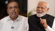 Narendra Modi Birthday Wishes: Mukesh Ambani Extends Greetings to PM Modi, Hopes He Leads India Into Its 100th Year of Independence (Watch Video)