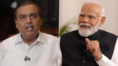 Narendra Modi Birthday Wishes: Mukesh Ambani Extends Greetings to PM Modi, Hopes He Leads India Into Its 100th Year of Independence (Watch Video)