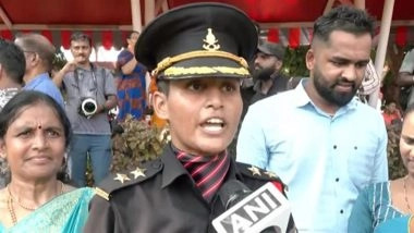 Chennai: Widow of Brave Soldier Lt Priyanka Nilesh Khot Commissioned As Indian Army Officer During Passing Out Parade in Tamil Nadu (Watch Video)