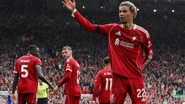 Liverpool 2–1 Everton, Premier League 2025–26: Hugo Ekitike and Ryan Gravenberch Score As Reds Extend Perfect Start With Merseyside Derby Win Over Toffees