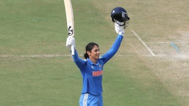 IND-W vs AUS-W 2nd ODI 2025: Smriti Mandhana Slams Second Fastest Women’s ODI Century by Indian Batter