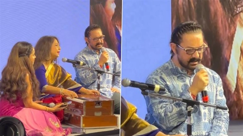 ‘Sitaare Zameen Par’ Actor Aamir Khan Stuns Fans With Hidden Talent at Recent Event, Showcases Raag Performance Alongside Professional Singer (Watch Video)