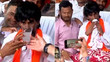 Maratha Quota Protest: Manoj Jarange-Patil Ends Hunger Strike As Maharashtra Government Accepts His Demands, Says ‘Today Is Diwali for Us’ (Watch Videos)