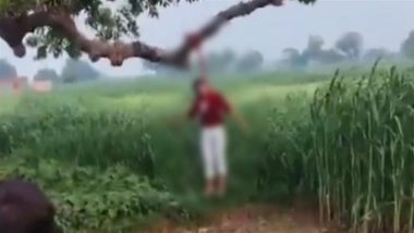 Prayagraj Shocker: Minor Girl Raped on Pretext of Marriage Attempts Suicide by Hanging From Tree, Saved by Locals; Video Surfaces
