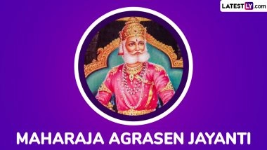 Maharaja Agrasen Jayanti 2025 Wishes and HD Images: Send WhatsApp Messages, Wallpapers, Quotes and Greetings To Honour the Legendary King on His Birth Anniversary