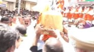 Hyderabad: Man Wins 21-kg Balapur Ganesh Laddu for Record INR 35 Lakh After 5 Years of Bidding, Video Surfaces