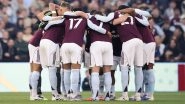 Aston Villa vs Burnley Premier League 2025&ndash;26 Free Live Streaming Online: How To Watch EPL Match Live Telecast on TV & Football Score Updates in IST?