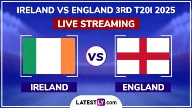 Ireland vs England Live Streaming Online, 3rd T20I 2025: How To Watch IRE vs ENG Cricket Match Free Live Telecast on TV?