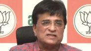 Kirit Somaiya Alleges Attack: BJP Leader Claims He Was Attacked in Sillod of Maharashtra&rsquo;s Chhatrapati Sambhajinagar