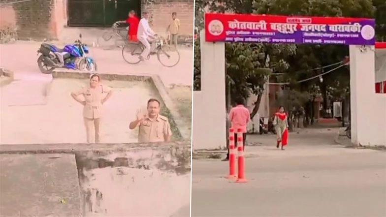 Barabanki: Woman Clashes With Cops, Refuses To Delete Viral Reel Shot Outside UP Police Station, Says ‘I Will Give Up My Life but Won’t Delete It’; Videos Surface