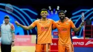 Satwiksairaj Rankireddy-Chirag Shetty vs Won Ho Kim-Seung Jae Seo at China Masters 2025 Live Streaming Online: Know TV Channel, Time in IST & Telecast Details for Men's Doubles Final Badminton Match Coverage