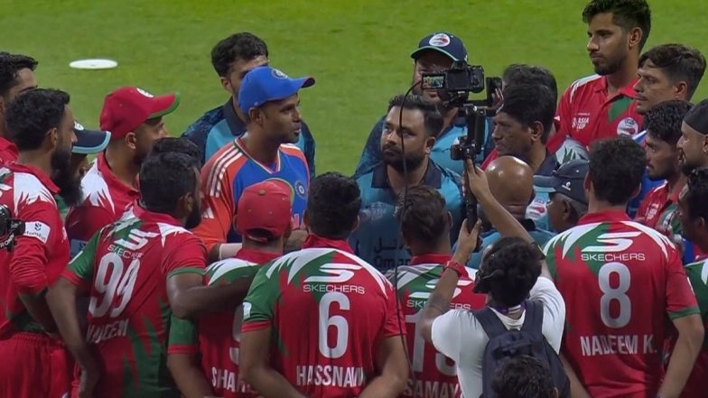 Asia Cup 2025: India T20I Captain Suryakumar Yadav Tells Oman Cricketers During Their Candid Conversation, Says &lsquo;You All Gave Your Best&rsquo; (Watch Video)