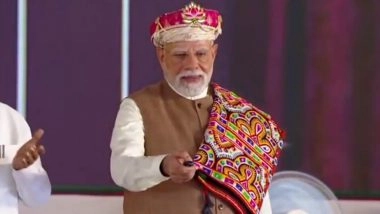 PM Mitra Park Inaugurated by Prime Minister Narendra Modi in Madhya Pradesh’s Dhar To Boost Textile Industry (Watch Videos)