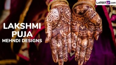 Lakshmi Puja 2025 Mehndi Designs: Stunning Henna Patterns, Traditional Motifs and Minimalist Mehendi Ideas To Celebrate Laxmi Pujan on Badi Diwali (Watch Videos)