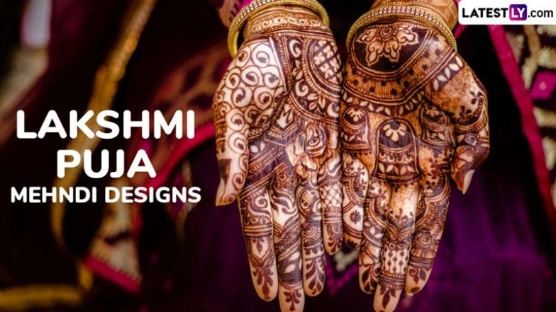Lakshmi Puja 2025 Mehndi Designs: Stunning Henna Patterns, Traditional Motifs and Minimalist Mehendi Ideas To Celebrate Laxmi Pujan on Badi Diwali (Watch Videos)