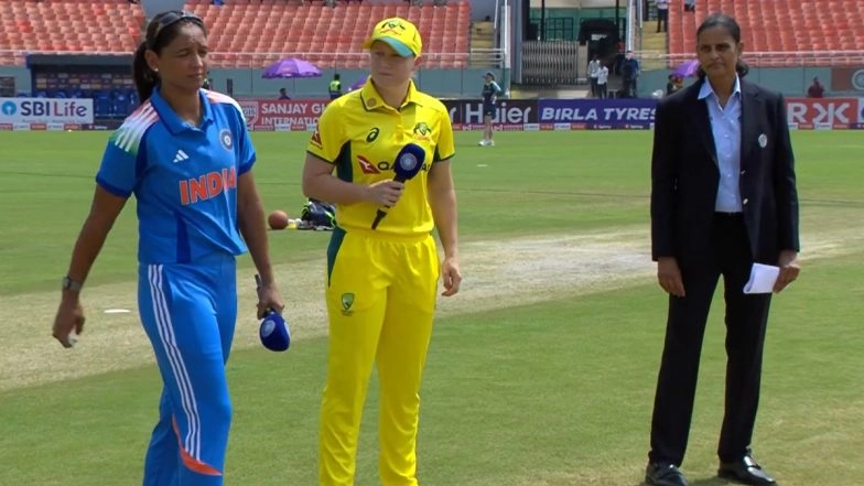 IND-W vs AUS-W 2nd ODI 2025 Toss Report and Playing XI: Australia Captain Alyssa Healy Opts to Bowl First As Both Teams Bring Two Changes Each