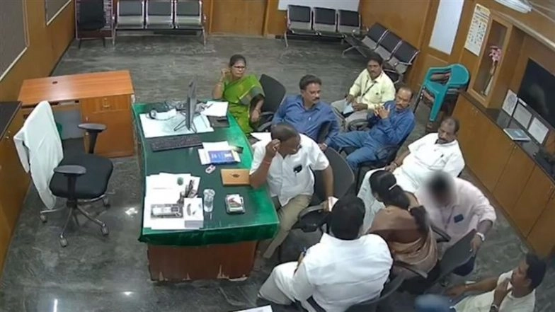 Tamil Nadu: Dalit Official Falls at DMK Councillor’s Feet in Tindivanam, Alleges Threats and Casteist Slurs, BJP Slams ‘Social Injustice’ As Video Goes Viral